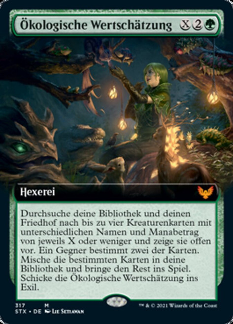 Ecological Appreciation (Extended Art)\nStrixhaven: School of Mages - Variants - German\nSingle\nMagic The Gathering