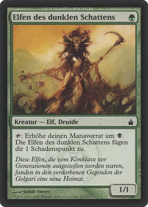 Elves of Deep Shadow\nRavnica: City of Guilds - German\nSingle\nMagic The Gathering