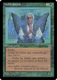 Faerie Noble\nHomelands - Spanish\nSingle\nMagic The Gathering