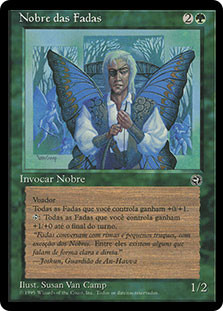 Faerie Noble\nHomelands - Portuguese\nSingle\nMagic The Gathering