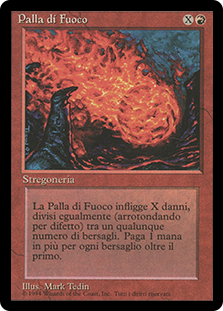 Fireball (BB)\n3rd Edition - Black Border - Italian\nSingle\nMagic The Gathering