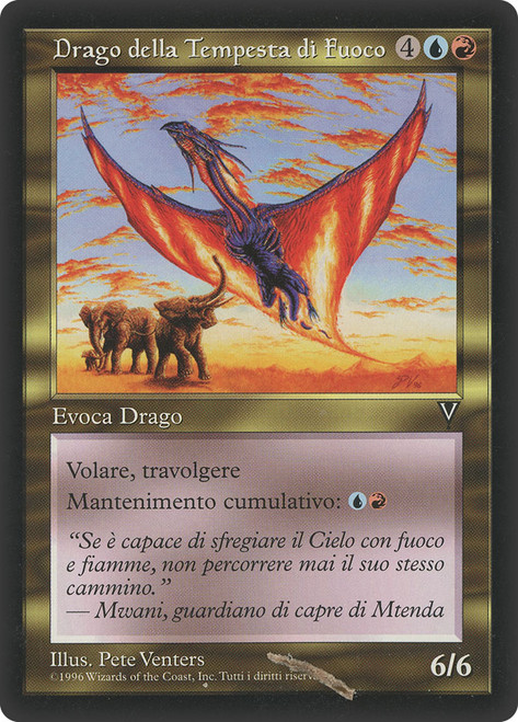 Firestorm Hellkite\nVisions - Italian\nSingle\nMagic The Gathering