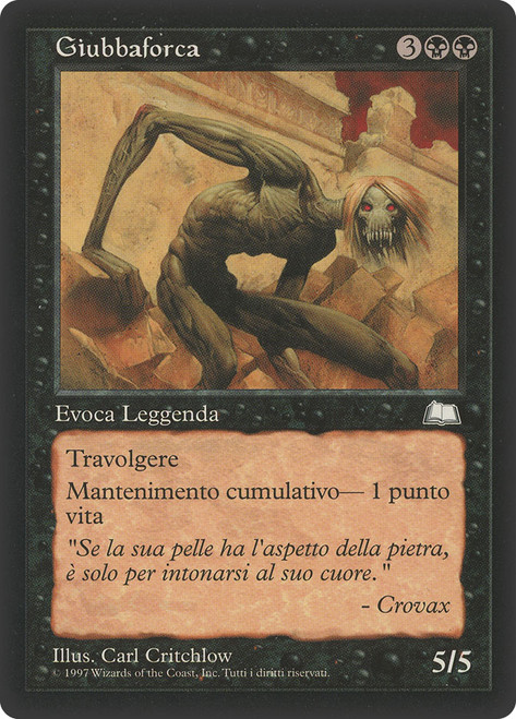 Gallowbraid\nWeatherlight - Italian\nSingle\nMagic The Gathering