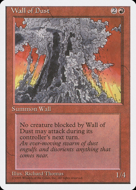 Wall of Dust\n4th Edition\nSingle\nMagic The Gathering