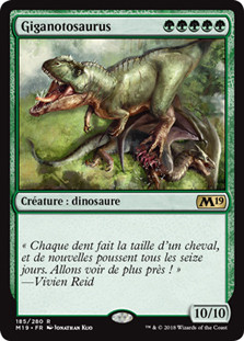 Gigantosaurus\nCore Set 2019 - French\nSingle\nMagic The Gathering