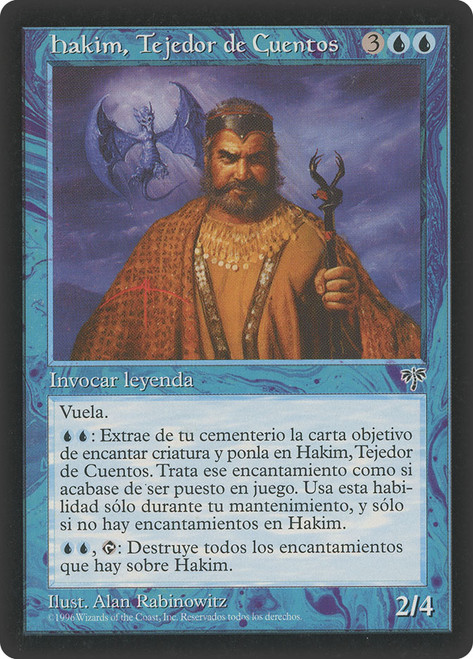 Hakim, Loreweaver\nMirage - Spanish\nSingle\nMagic The Gathering