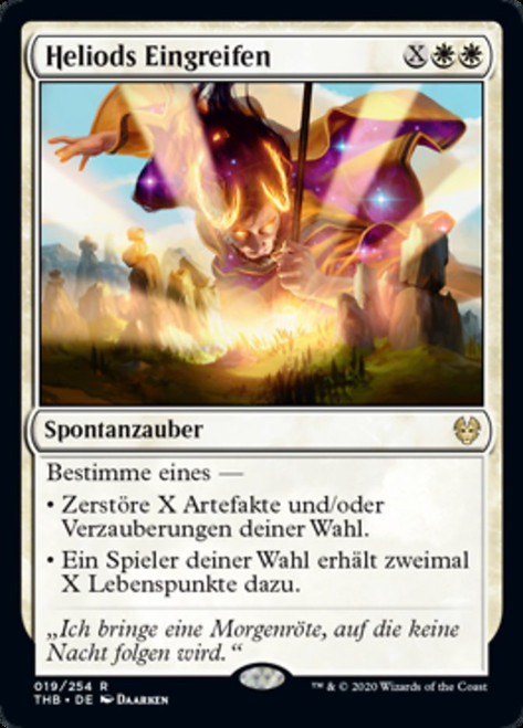 Heliod's Intervention\nTheros Beyond Death - German\nSingle\nMagic The Gathering