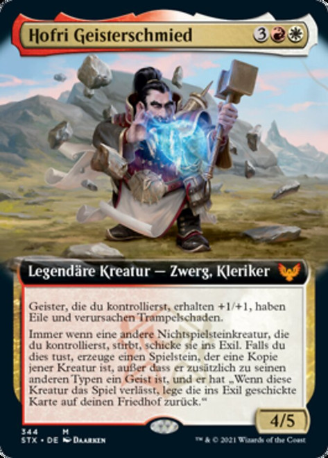 Hofri Ghostforge (Extended Art)\nStrixhaven: School of Mages - Variants - German\nSingle\nMagic The Gathering