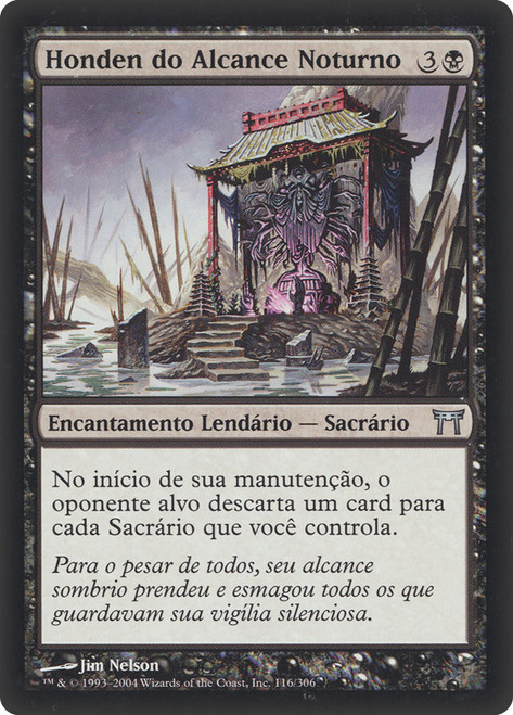 Honden of Night's Reach\nChampions of Kamigawa - Portuguese\nSingle\nMagic The Gathering