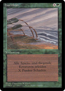 Hurricane (BB)\n3rd Edition - Black Border - German\nSingle\nMagic The Gathering