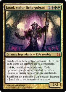Jarad, Golgari Lich Lord\nReturn to Ravnica - Spanish\nSingle\nMagic The Gathering