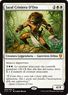 Jazal Goldmane\nCommander: 2017 Edition - Italian\nSingle\nMagic The Gathering