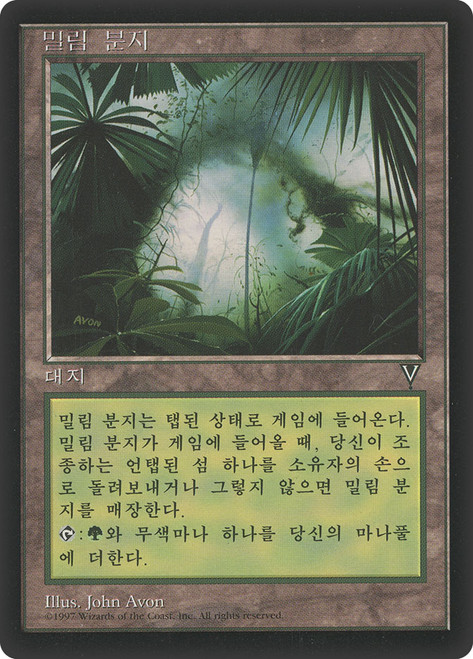 Jungle Basin\nVisions - Korean\nSingle\nMagic The Gathering