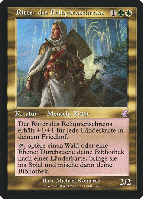 Knight of the Reliquary (Retro Frame)\nTime Spiral Remastered - Timeshifted - German\nSingle\nMagic The Gathering