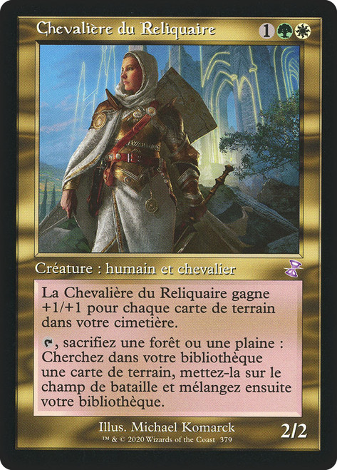 Knight of the Reliquary (Retro Frame)\nTime Spiral Remastered - Timeshifted - French\nSingle\nMagic The Gathering