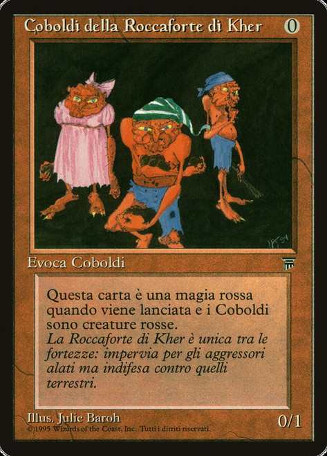 Kobolds of Kher Keep\nLegends - Italian\nSingle\nMagic The Gathering