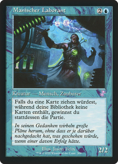 Laboratory Maniac (Retro Frame)\nTime Spiral Remastered - Timeshifted - German\nSingle\nMagic The Gathering