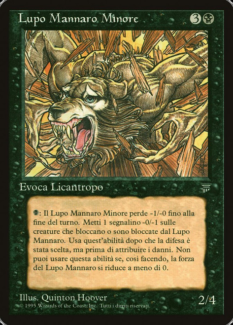 Lesser Werewolf\nLegends - Italian\nSingle\nMagic The Gathering
