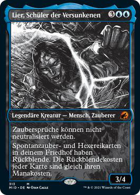 Lier, Disciple of the Drowned (Showcase)\nInnistrad: Midnight Hunt - Variants - German\nSingle\nMagic The Gathering