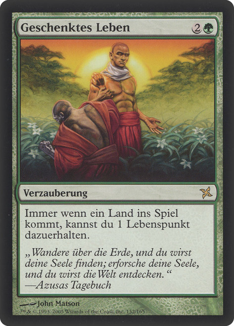 Lifegift\nBetrayers of Kamigawa - German\nSingle\nMagic The Gathering