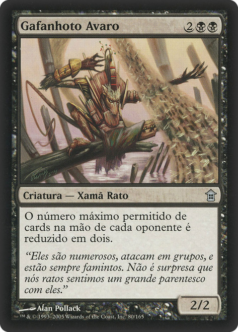 Locust Miser\nSaviors of Kamigawa - Portuguese\nSingle\nMagic The Gathering