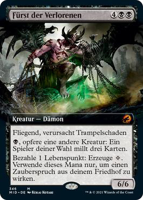 Lord of the Forsaken (Extended Art)\nInnistrad: Midnight Hunt - Variants - German\nSingle\nMagic The Gathering