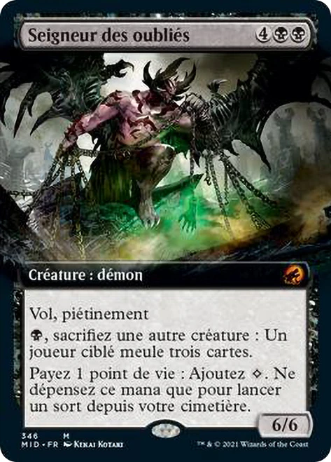 Lord of the Forsaken (Extended Art)\nInnistrad: Midnight Hunt - Variants - French\nSingle\nMagic The Gathering