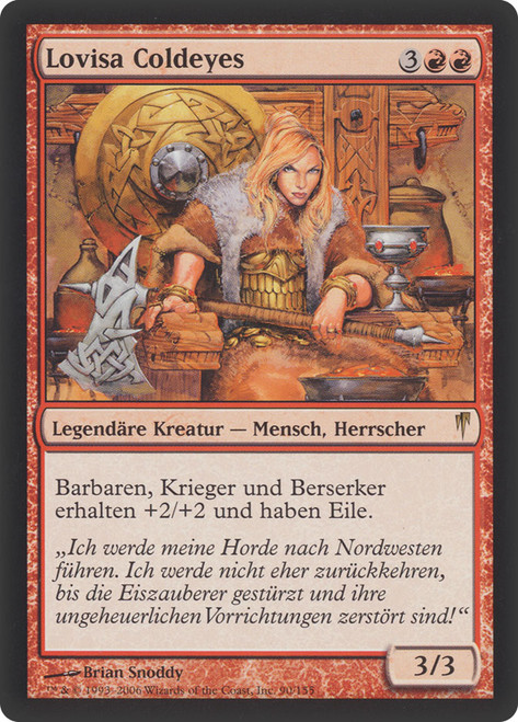 Lovisa Coldeyes\nColdsnap - German\nSingle\nMagic The Gathering