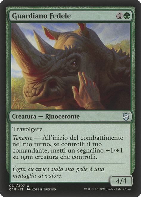 Loyal Guardian\nCommander: 2018 Edition - Italian\nSingle\nMagic The Gathering