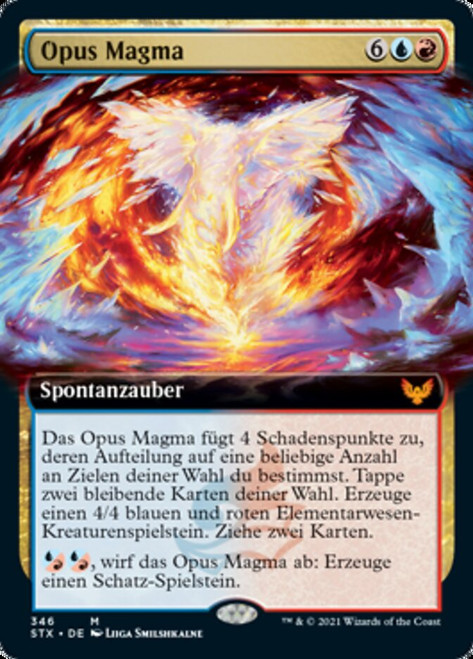 Magma Opus (Extended Art)\nStrixhaven: School of Mages - Variants - German\nSingle\nMagic The Gathering