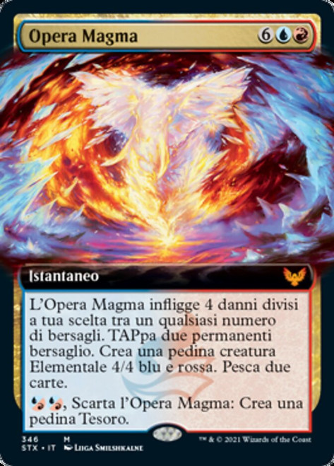 Magma Opus (Extended Art)\nStrixhaven: School of Mages - Variants - Italian\nSingle\nMagic The Gathering