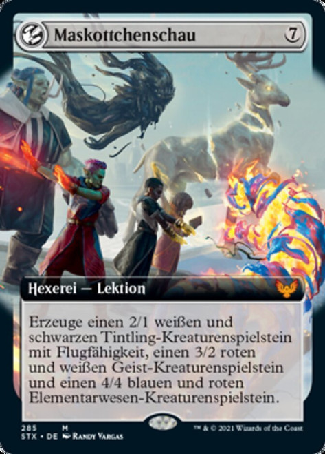 Mascot Exhibition (Extended Art)\nStrixhaven: School of Mages - Variants - German\nSingle\nMagic The Gathering