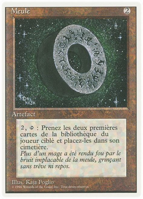 Millstone\n3rd Edition/Revised - French\nSingle\nMagic The Gathering