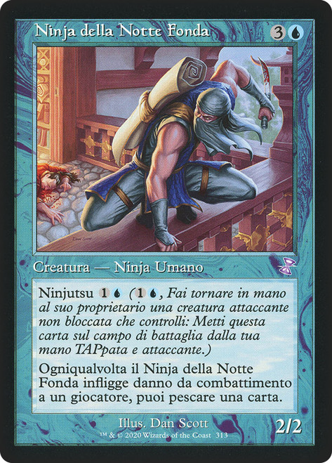 Ninja of the Deep Hours (Retro Frame)\nTime Spiral Remastered - Timeshifted - Italian\nSingle\nMagic The Gathering