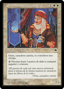 Orim, Samite Healer\nTempest - Spanish\nSingle\nMagic The Gathering