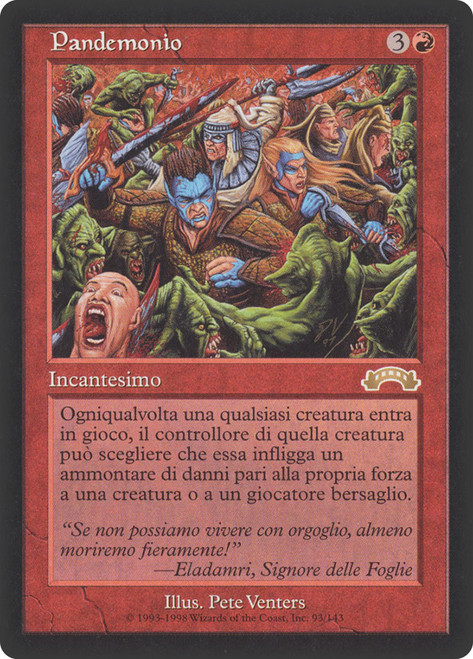 Pandemonium\nExodus - Italian\nSingle\nMagic The Gathering