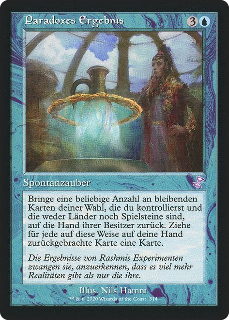 Paradoxical Outcome (Retro Frame)\nTime Spiral Remastered - Timeshifted - German\nSingle\nMagic The Gathering