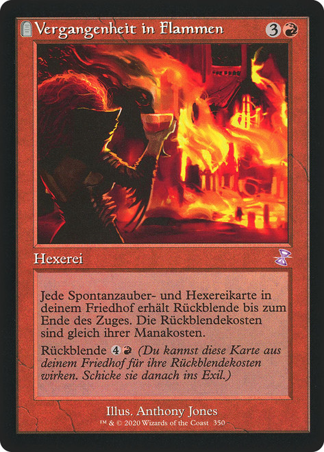 Past in Flames (Retro Frame)\nTime Spiral Remastered - Timeshifted - German\nSingle\nMagic The Gathering