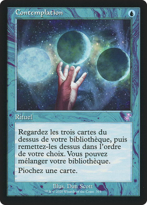 Ponder (Retro Frame)\nTime Spiral Remastered - Timeshifted - French\nSingle\nMagic The Gathering