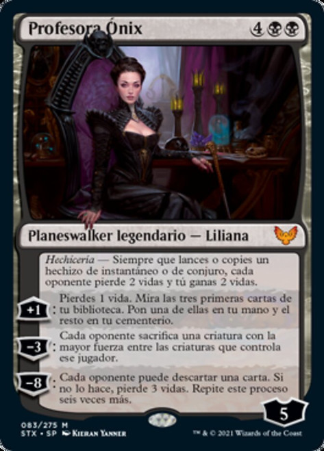 Professor Onyx\nStrixhaven: School of Mages - Spanish\nSingle\nMagic The Gathering