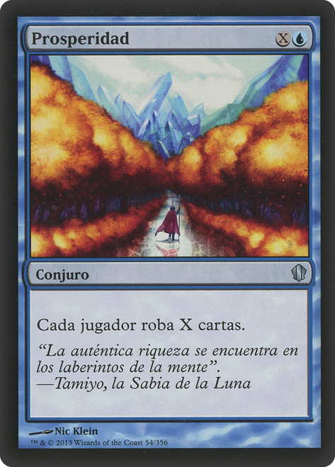Prosperity\nCommander: 2013 Edition - Spanish\nSingle\nMagic The Gathering