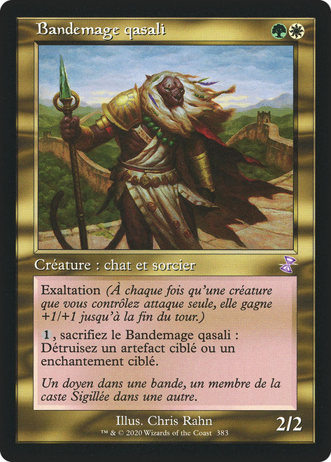 Qasali Pridemage (Retro Frame)\nTime Spiral Remastered - Timeshifted - French\nSingle\nMagic The Gathering
