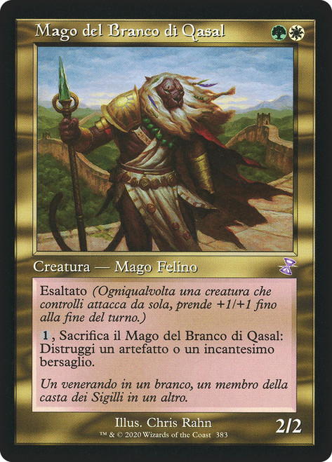 Qasali Pridemage (Retro Frame)\nTime Spiral Remastered - Timeshifted - Italian\nSingle\nMagic The Gathering