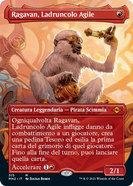 Ragavan, Nimble Pilferer (Borderless)\nModern Horizons 2 - Variants - Italian\nSingle\nMagic The Gathering