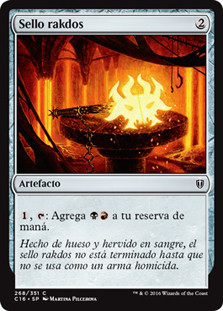 Rakdos Signet\nCommander: 2016 Edition - Spanish\nSingle\nMagic The Gathering