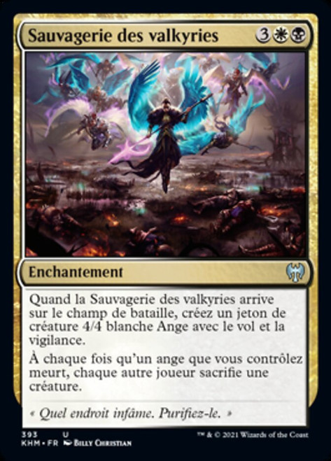 Rampage of the Valkyries (Theme Booster)\nKaldheim - French\nSingle\nMagic The Gathering