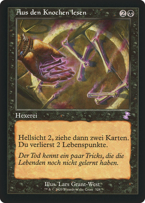 Read the Bones (Retro Frame)\nTime Spiral Remastered - Timeshifted - German\nSingle\nMagic The Gathering
