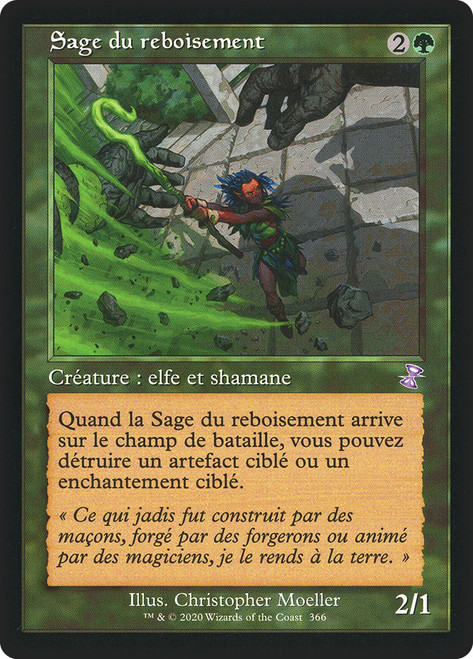 Reclamation Sage (Retro Frame)\nTime Spiral Remastered - Timeshifted - French\nSingle\nMagic The Gathering
