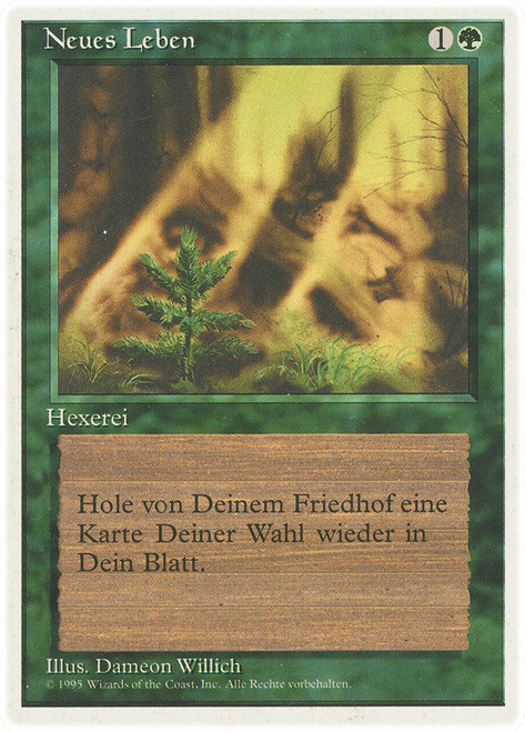 Regrowth\n3rd Edition/Revised - German\nSingle\nMagic The Gathering