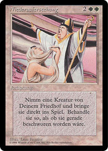 Resurrection (BB)\n3rd Edition - Black Border - German\nSingle\nMagic The Gathering